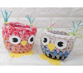 양말목 부엉이 바스켓 만들기