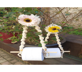 마크라메-해바라기 휴지걸이 만들기